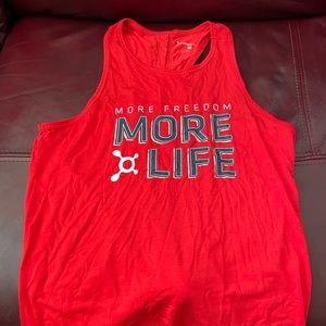 Orangetheory red, white, blue tank size sm
